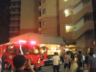 ホテルの外