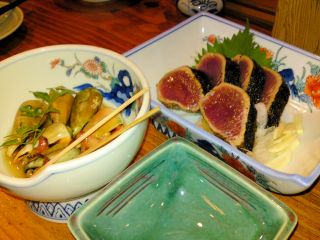 鰹の塩たたき・ちゃんばら貝