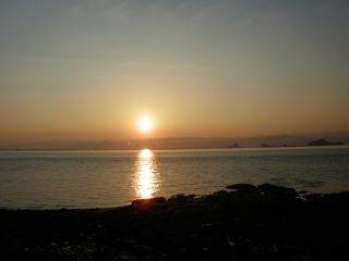 天草での日の出