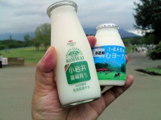 牛乳と飲むヨーグルト