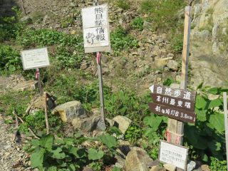 自然歩道入り口